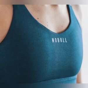 NWT NOBULL Women’s Pace Running Sports Bra - XS - Deep Teal Heather